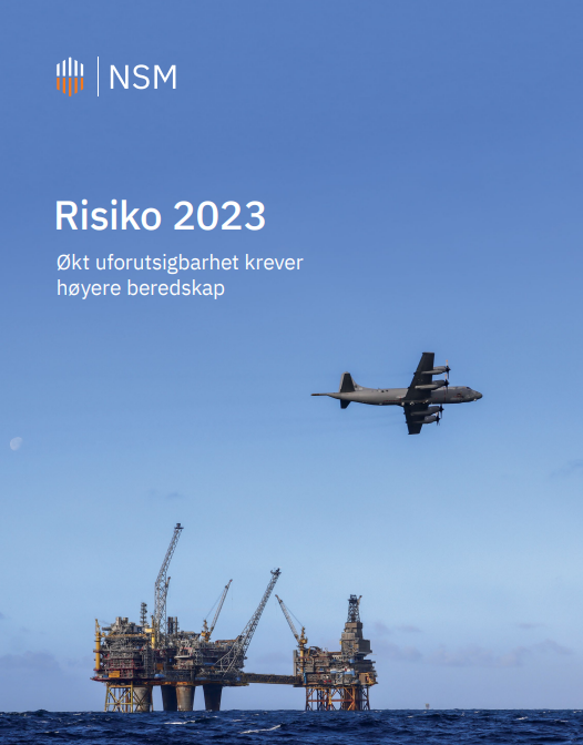 Militært fly overvåker norsk oljeinstallasjon