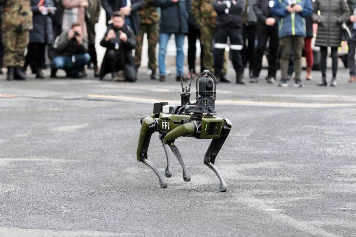 Roboten Freke fra Forsvarets forskningsinstitutt. 